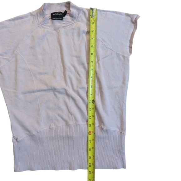 Womyn Lavender Purple Cap Sleeve Sweater Shell Large - Picture 6 of 7